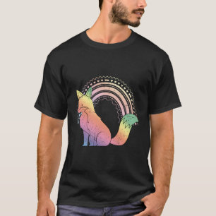 T-shirt Japonais esthétique Ga Animal Rainbow Pastel Goth