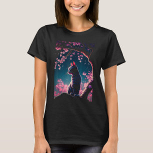 T-shirt Japonais esthétique Sakura Cerry Blossens mignonne