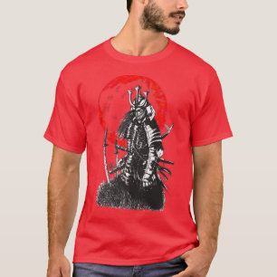 T-shirt Japonais foncé Samurai guerrier épée Arts martiaux