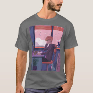 T-shirt Japonais garçon étudiant Anime Manga Graphic Japon