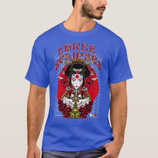 T-shirt Japonais Geisha Robot Outrun Futurism Streetwear