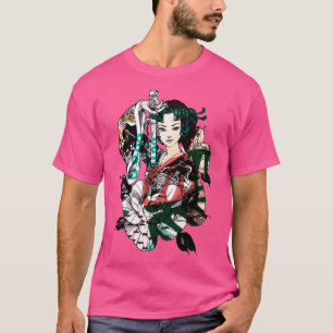 T-shirt Japonais Geisha Sword Samurai Warrior 1