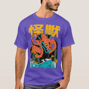 T-shirt Japonais Japon Kaiju dragon anime