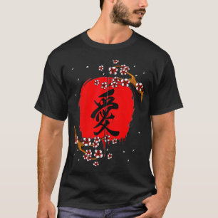 T-shirt Japonais Kanji Cherry Blossom Tokio Japon Nature J