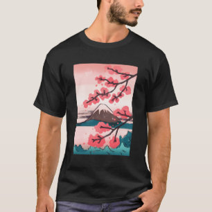 T-shirt Japonais Kanji Cherry Blossom Tokio Japon Nature J