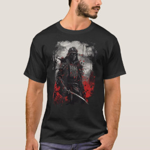 T-shirt Japonais Kanji Samurai Guerrier I Japonais Art Sam
