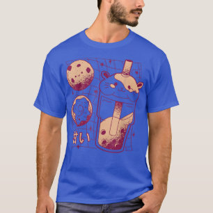 T-shirt Japonais Kawaii Boba Thé Guinée Donut de porc Cook