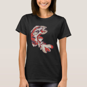 T-shirt Japonais Koi Fish Aquarium Koi Carp Aquarium Rouge