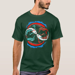 T-shirt Japonais Koi Fish Infinity Nishikigoi Pond Art