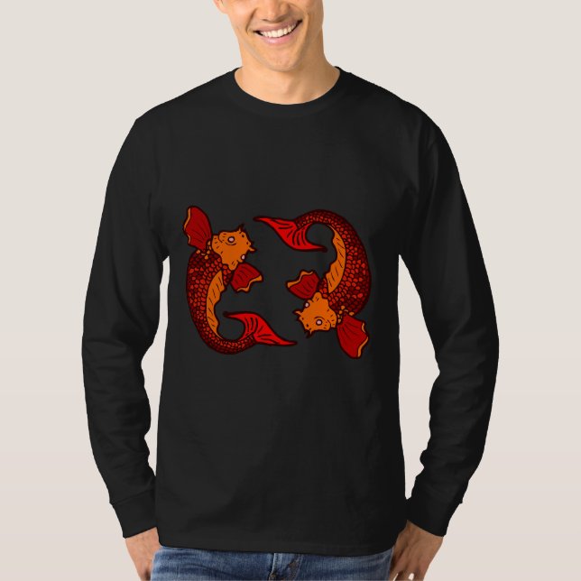 T-shirt Japonais Koi Fish Pond 820 (Devant)