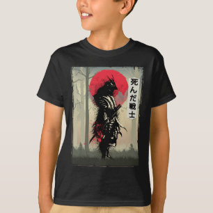 T-shirt Japonais mort Samurai Guerrier Japon Swordsman