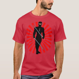 T-shirt Japonais Ninja Samurai Lever Sun Nippon (2)