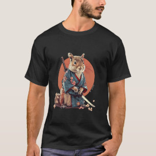 T-shirt Japonais Ninja Squirrel Japonais Warrier Samurai S
