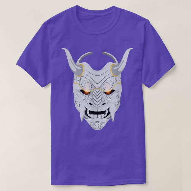T-shirt Japonais Oni Masque Ogre Samurai japon  (Design devant)