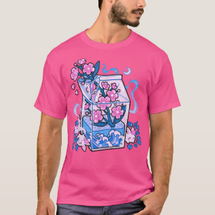 T-shirt Japonais Otaku élégant Lait esthétique Boire Japan