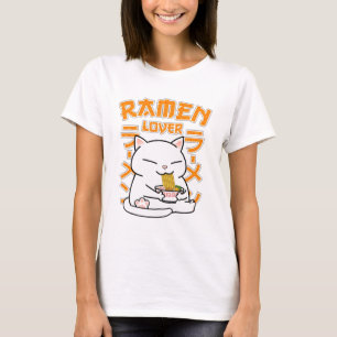 T-shirt Japonais Ramen Chat Ramen Lover