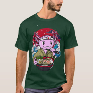 T-shirt Japonais ramen nouilles anime japonaise aolotl wa