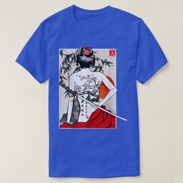 T-shirt Japonais Samurai Culture japonaise ts samurai pour (Design devant)