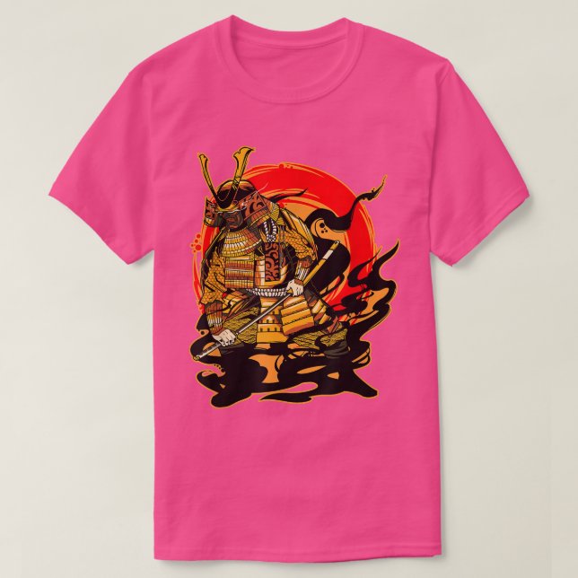 T-shirt Japonais Samurai épée Katana Armor Warrior (Design devant)