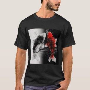 T-shirt Japonais Samurai esthétique Koi Poisson
