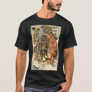 T-shirt Japonais Samurai général combat l'artisanat du tig