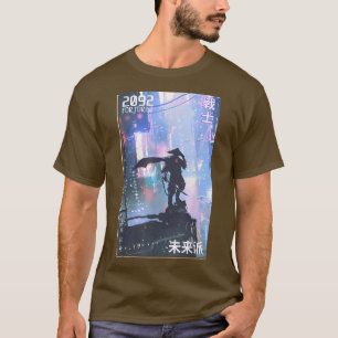 T-shirt Japonais Samurai guerrier Aesthétique Futuriste Vi