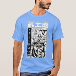 T-shirt Japonais Samurai guerrier Anime et Manga