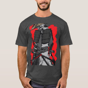 T-shirt Japonais Samurai Guerrier Avec Épée Et Bushido Co