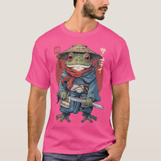 T-shirt Japonais Samurai Guerrier de grenouille Ukiyo Samu