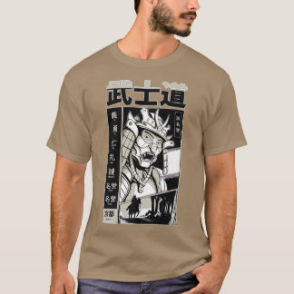 T-shirt Japonais Samurai Guerrier Katana