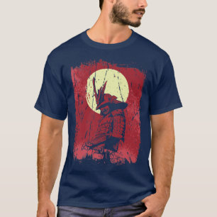 T-shirt Japonais Samurai Guerrier Vintage Japan Fighter (2