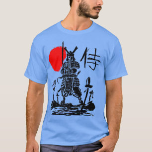 T-shirt Japonais Samurai Sword Warrior Minimal Abstrait Ar