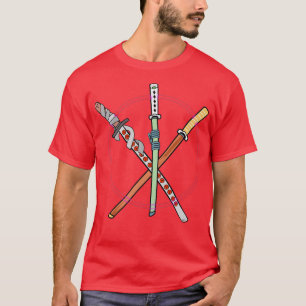 T-shirt Japonais Samurai Swords