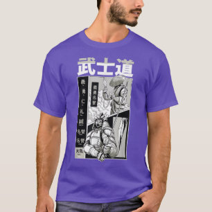 T-shirt Japonais Samurai Swordsman Bushido Katana Ancien
