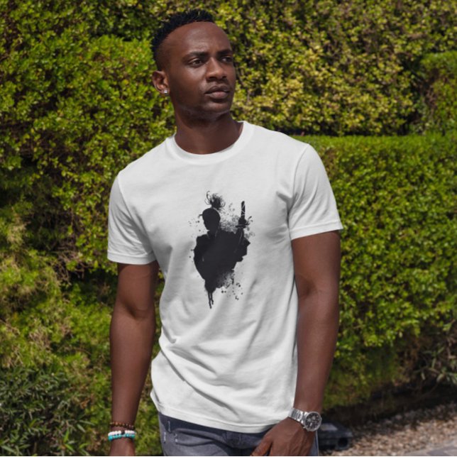 T-shirt Japonais Samurai Warrior Ink Art (Créateur téléchargé)