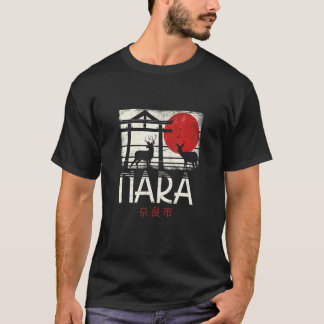 T-shirt Japonais Sika Deer Nihon Nippon Torii Retro Nara J