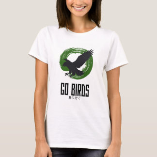T-shirt japonais slim pour femmes Go Birds