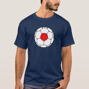 T-shirt Japonais Soccer Team Supporter Japonais Drapeau