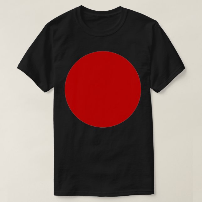 T-shirt Japonais soleil rouge Japon logo armoiries Zen ras (Design devant)