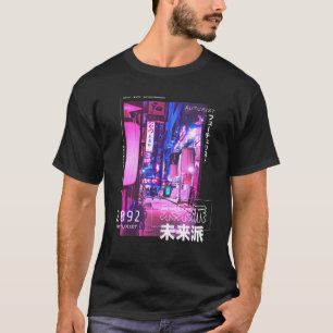 T-shirt Japonais Street Cyberpunk Tokyo Streetwear Aesthet