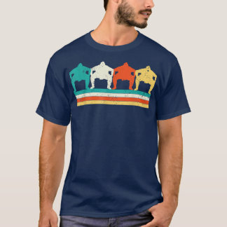 T-shirt Japonais Sumo Wrestler Japonais Retro sumo wrestli