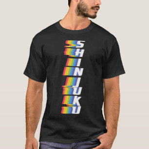 T-shirt Japonais Tokyo Shinjuku City Gay pride Rainbow Col