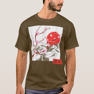 T-shirt Japonaise Amour Fleur Sakura Cherry Blosso