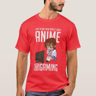 T-shirt Japonaise Anime Amer Gamer Girls Femme Vidéo Gamin