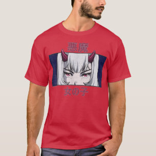 T-shirt Japonaise Anime Evil Girl Waifu Japon Kawaii Otaku