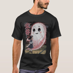 T-shirt Japonaise Anime rose mignon Fille Esprit Ami