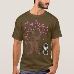 T-shirt Japonaise Birman Chat Maman Cherry Blossom