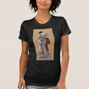 T-shirt Japonaise Geisha Woman, Hokusai, Ukiyo-e