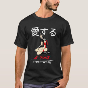 T-shirt Japonaise Guerrière Cyber Punk Streetwear