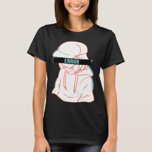 T-shirt Japonaise Hipster Girl Retro 3D Erreur